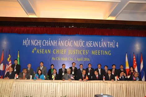 Hội nghị Chánh án các nước ASEAN lần thứ 4 ra tuyên bố chung thành phố Hồ Chí Minh - ảnh 1